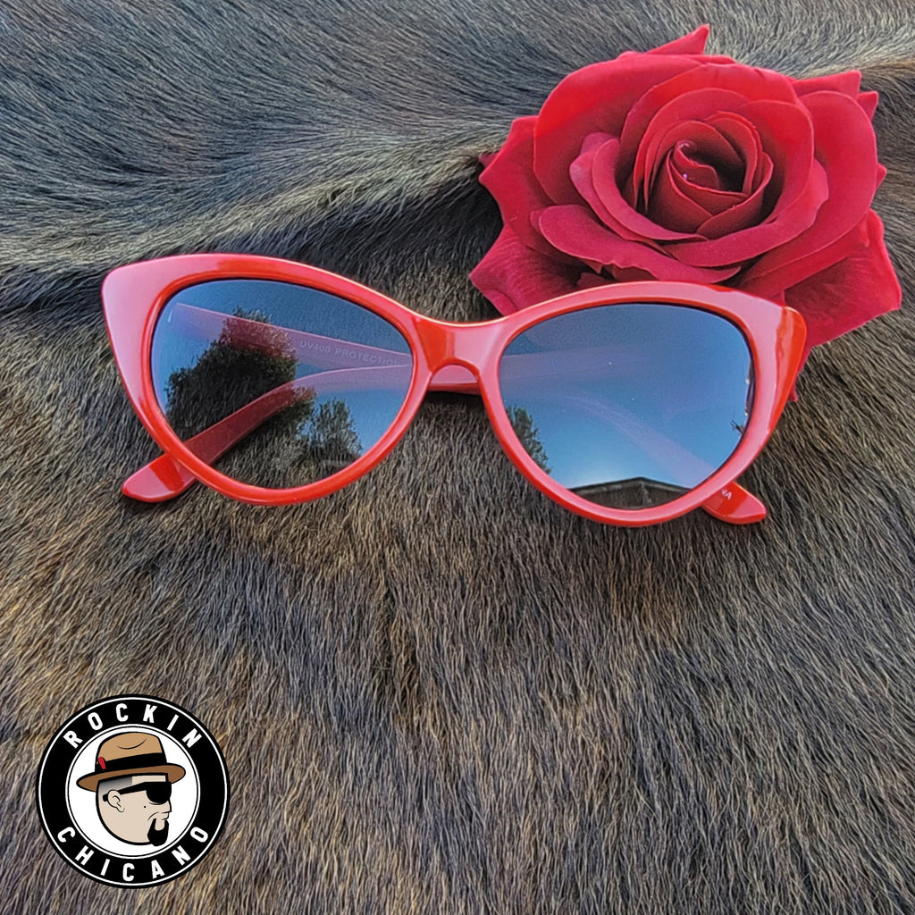 Cat eye sunglasses in Red