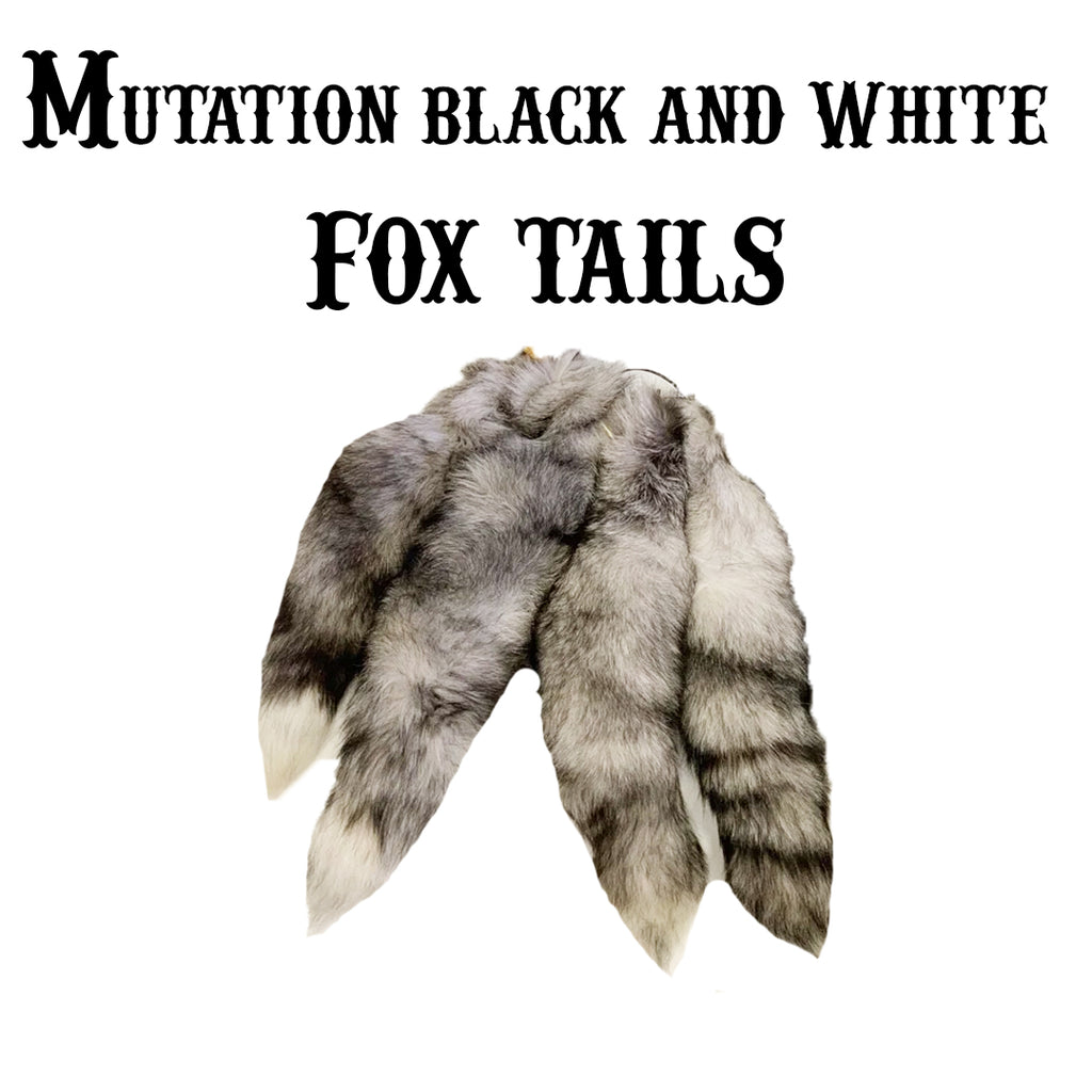 Fox Tail - Mutation Black and white fox tail