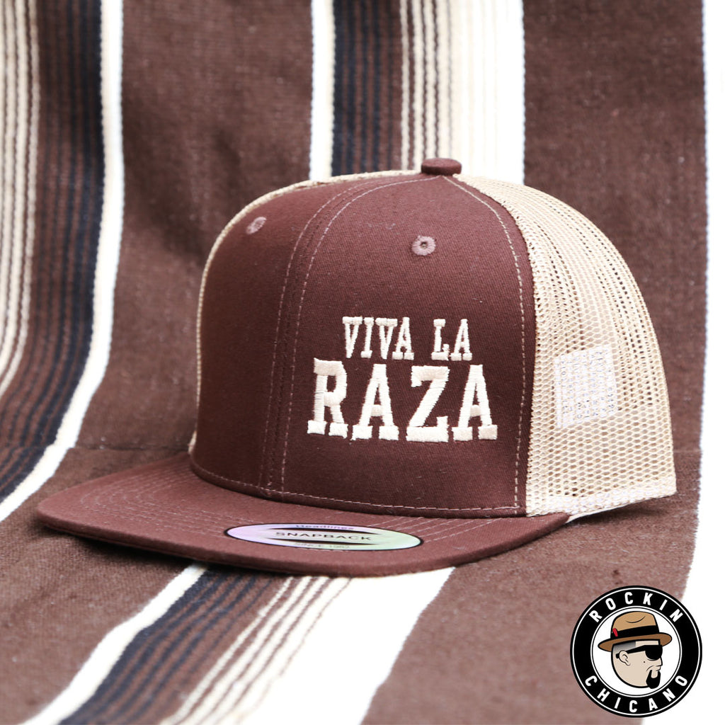 Viva La Raza in Brown Snapback hat