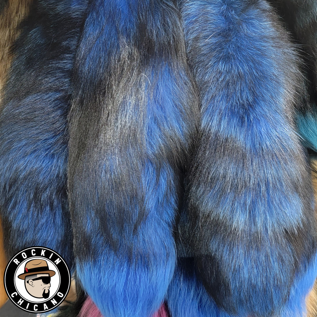 Fox Tail - Blue two-toned fox tail