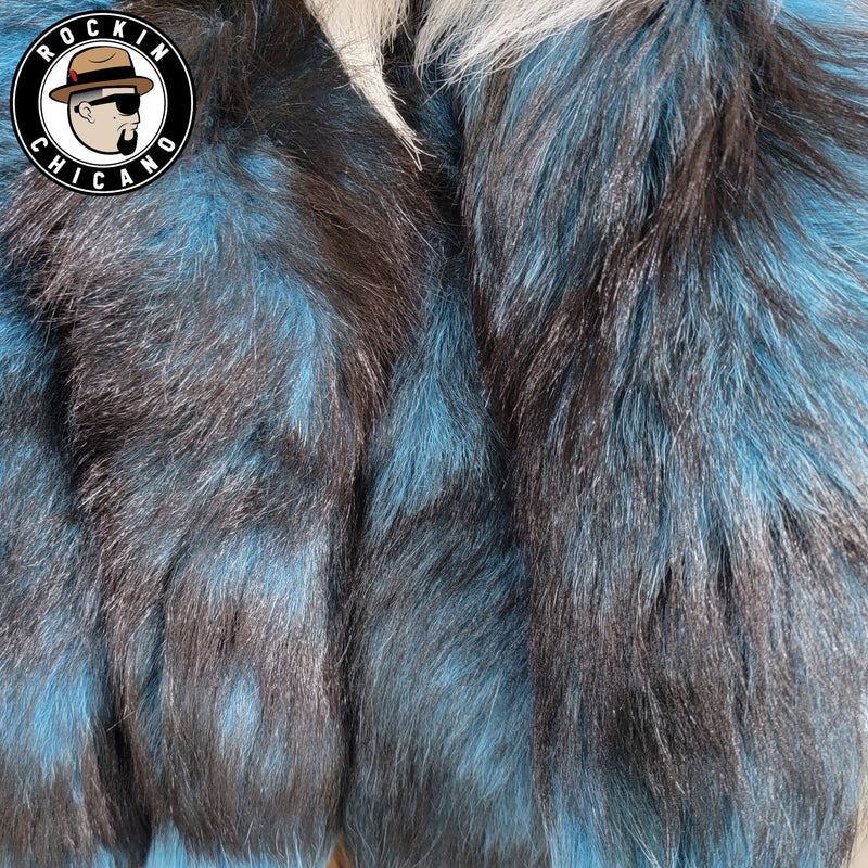 Fox Tail - Turquoise two-toned fox tail