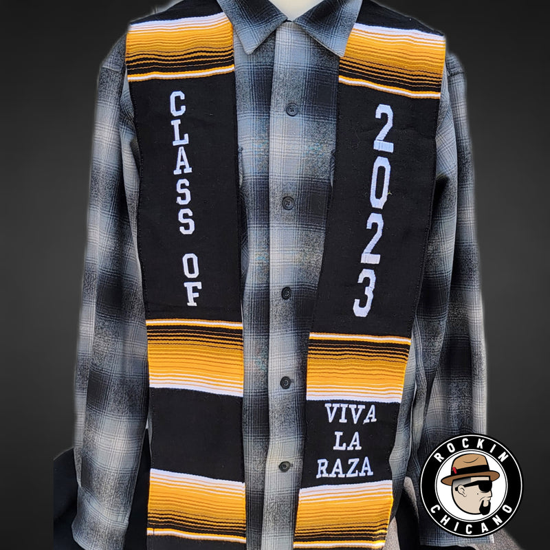 Sarape Graduation Stole Blue-2023