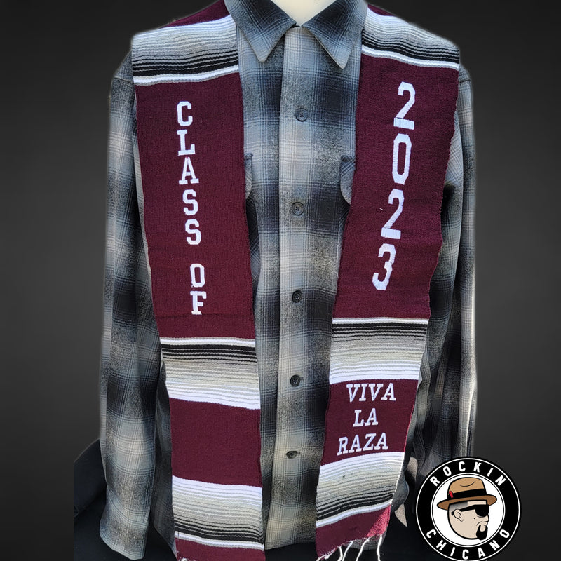 Sarape Graduation Stole Blue-2023