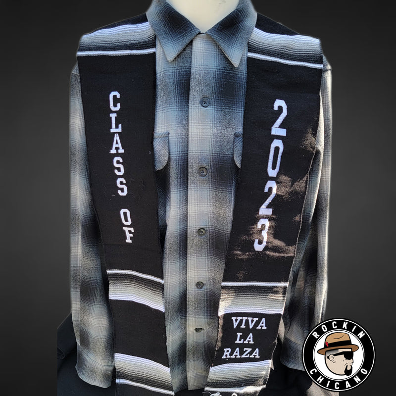 Sarape Graduation Stole Blue-2023