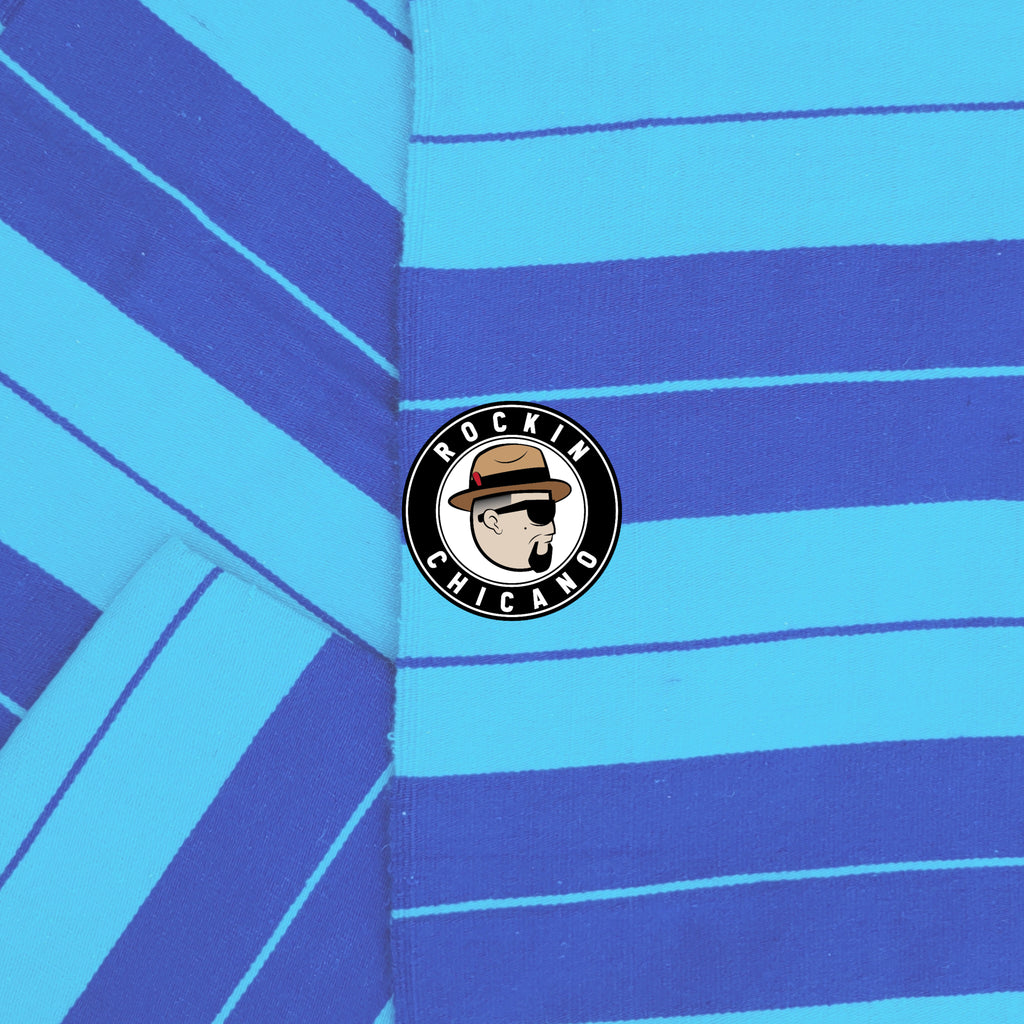 Baby Blue on Blue  Charlie brown Sarape