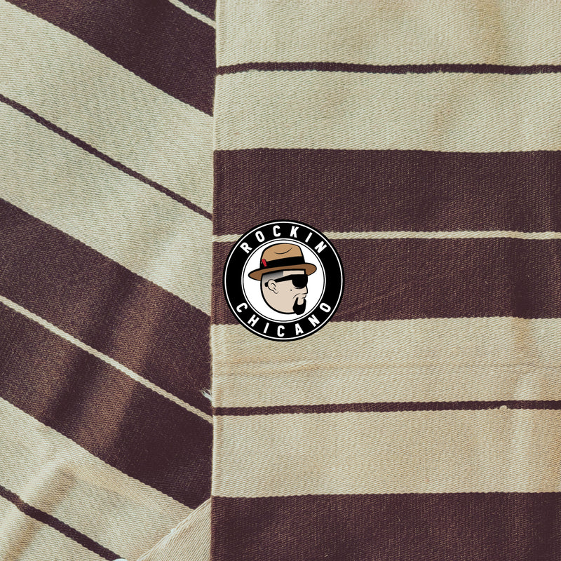 Burgundy & Black Charlie brown Sarape Roll