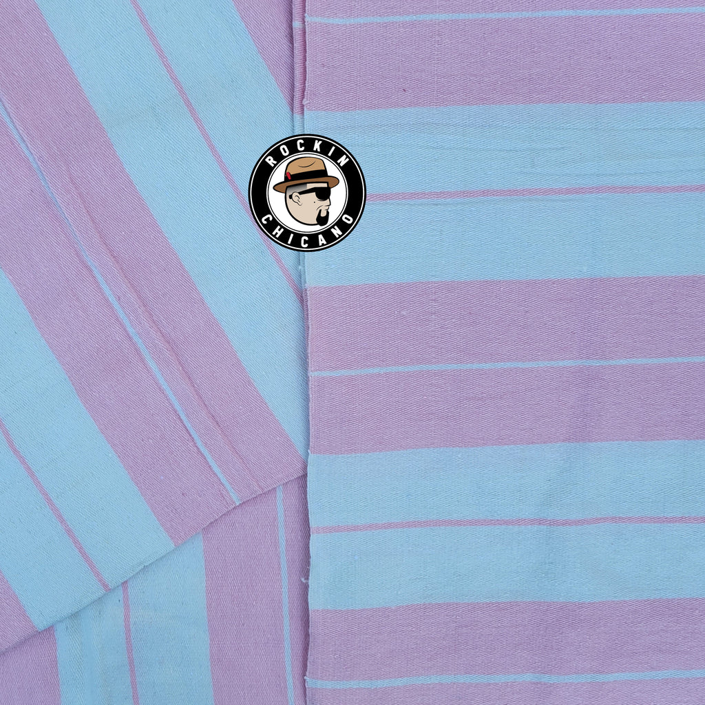 Soft Pink on white Charlie brown Sarape