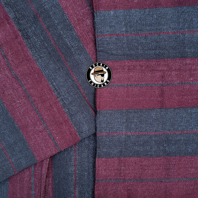 Burgundy on Black Charlie brown Sarape