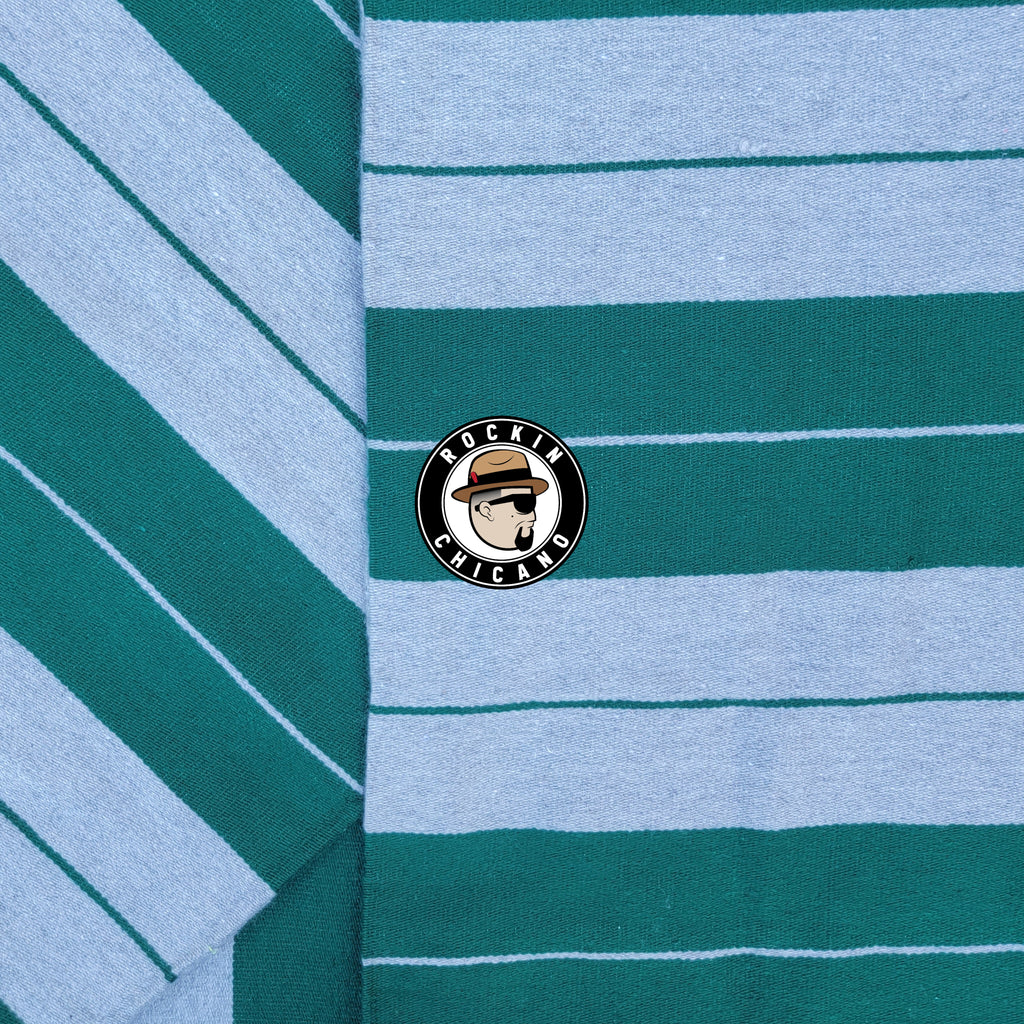 Green on Gray Charlie brown Sarape