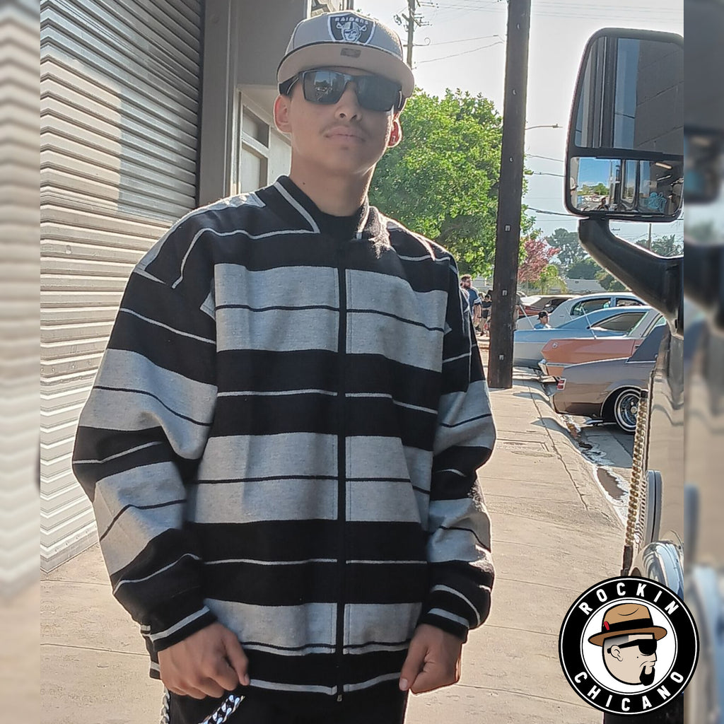 Charlie Brown Sarape Jacket-Gray & Black