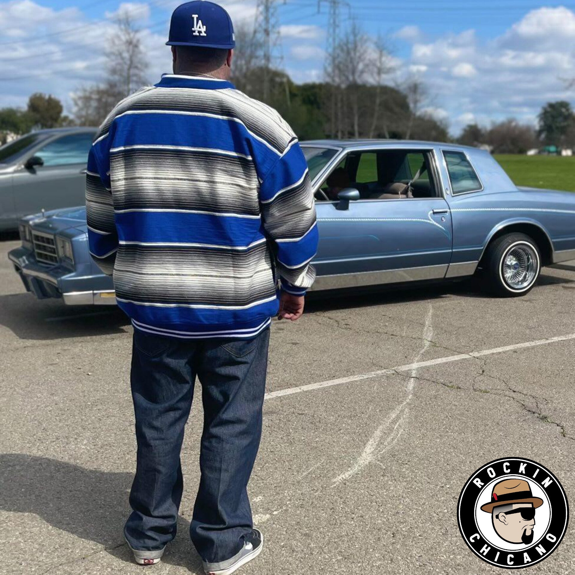 メキシカンサラペジャケット　チカーノ　ドジャース　ローライダー Los Angeles Sarape Jacket – Rockin Chicano