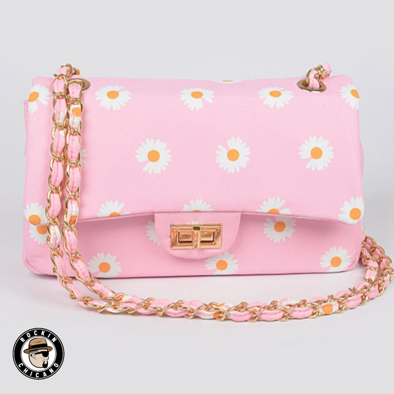 Flower Shoulder bag in Pink