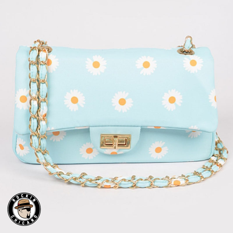 Flower Shoulder bag in Yellow