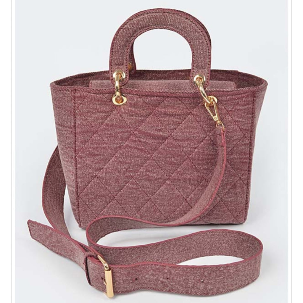 Medium Handbag in Burgundy
