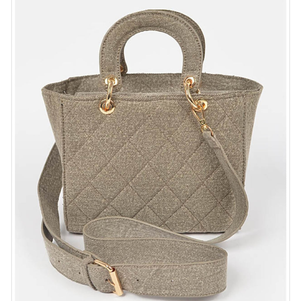 Medium Handbag in Taupe
