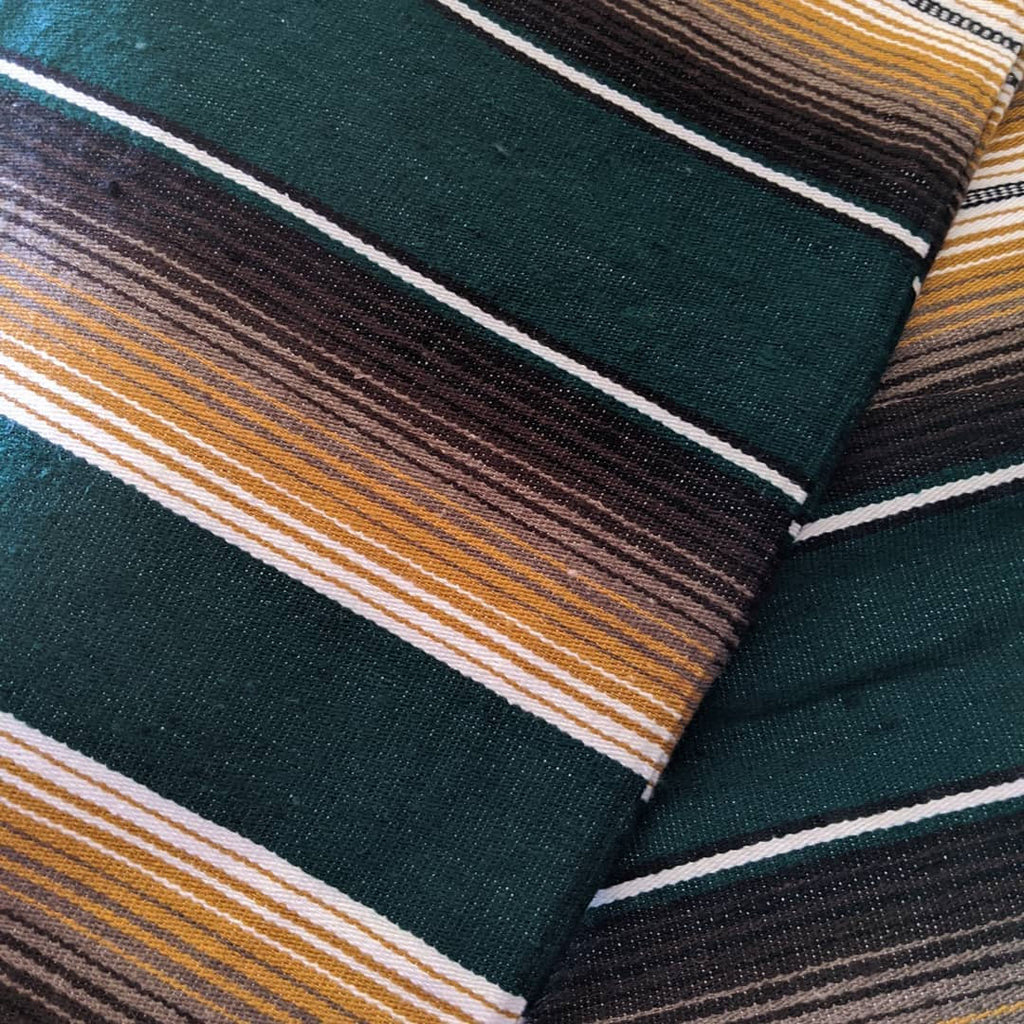Bottle Green with shades of Brown Sarape