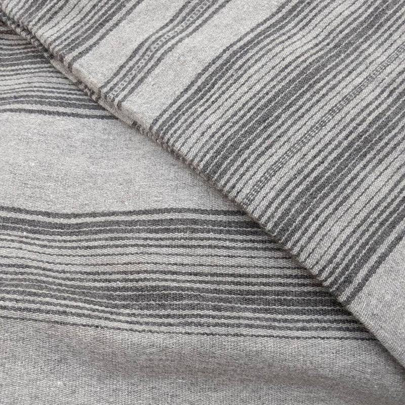 Gray on Gray stripes Sarape