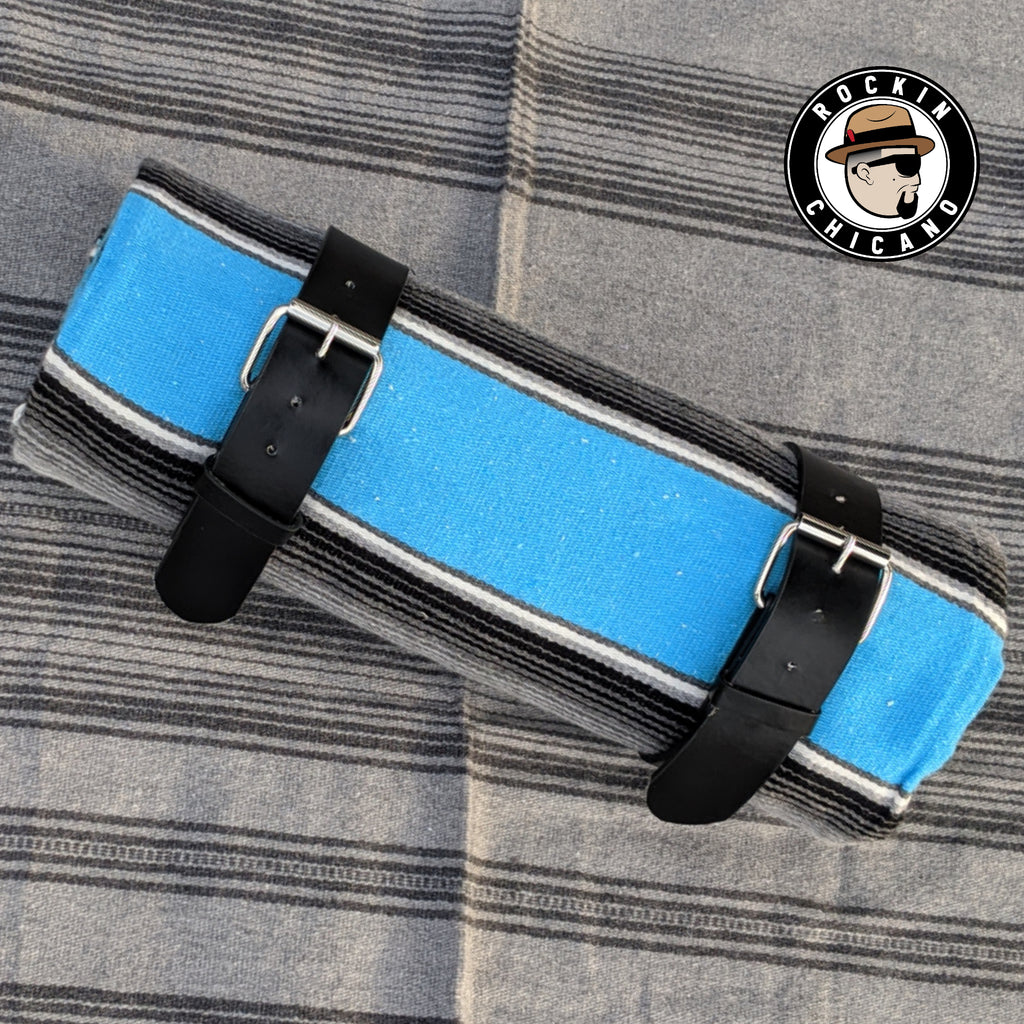 Baby Blue with Gray Sarape Roll