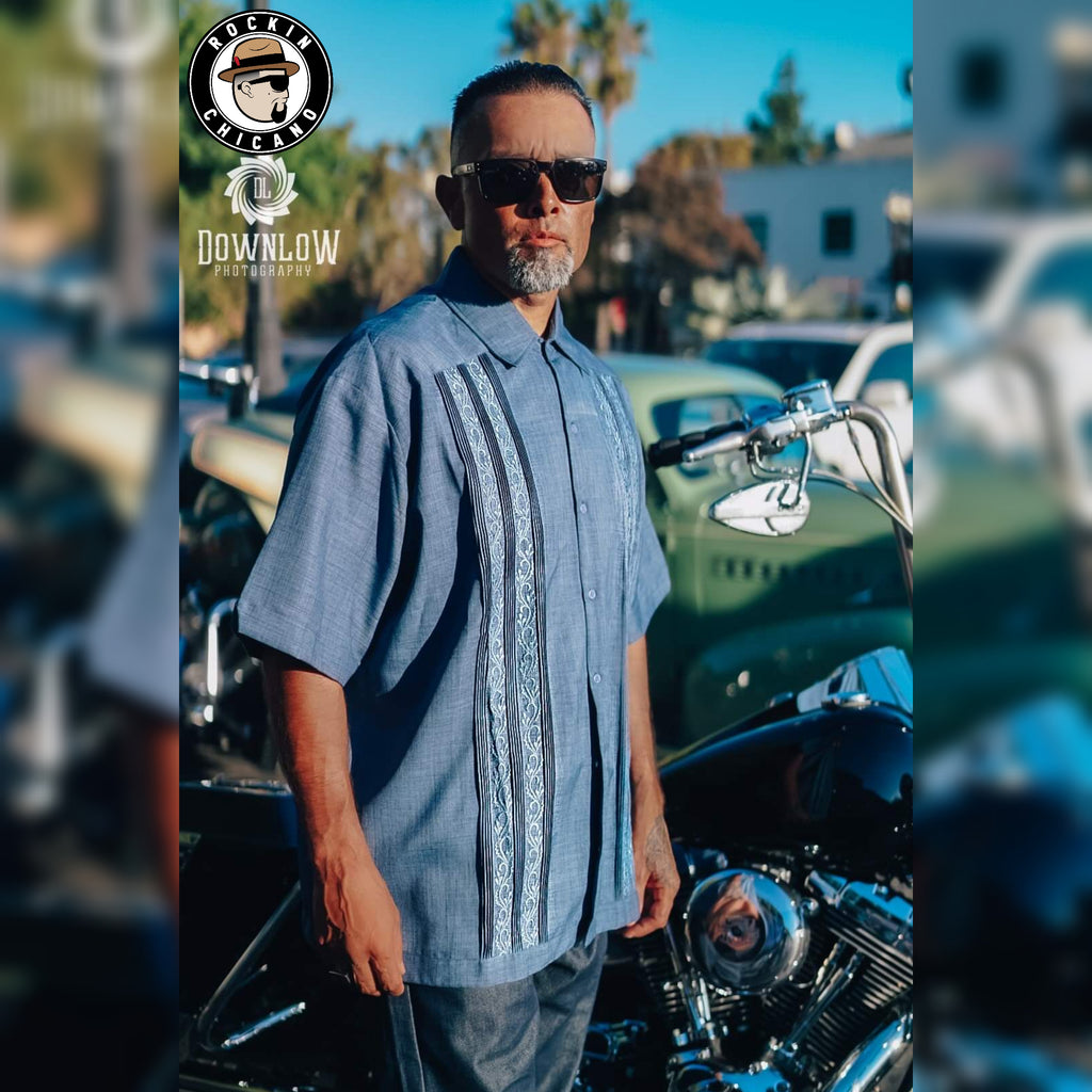 Blue Guayabera