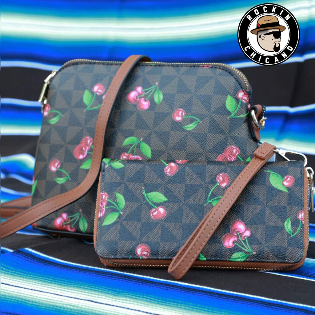 Cherry Lover bag with matching wallet