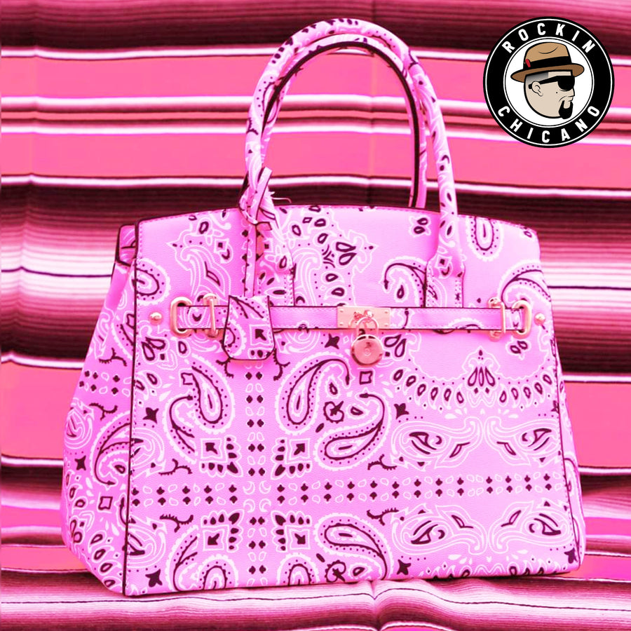 Bandana large bag in Pink