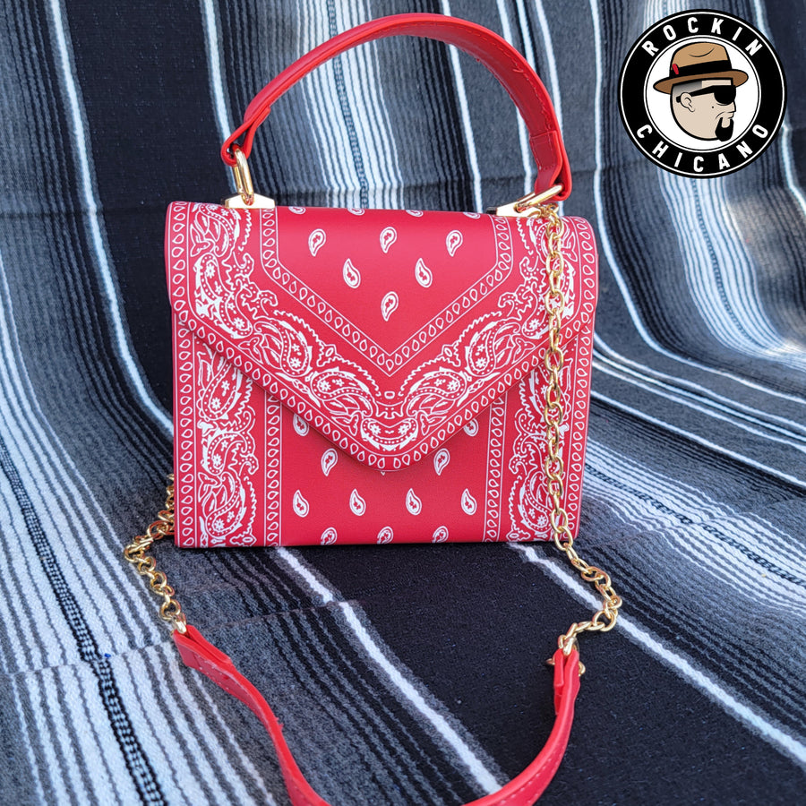 pink bandana purse