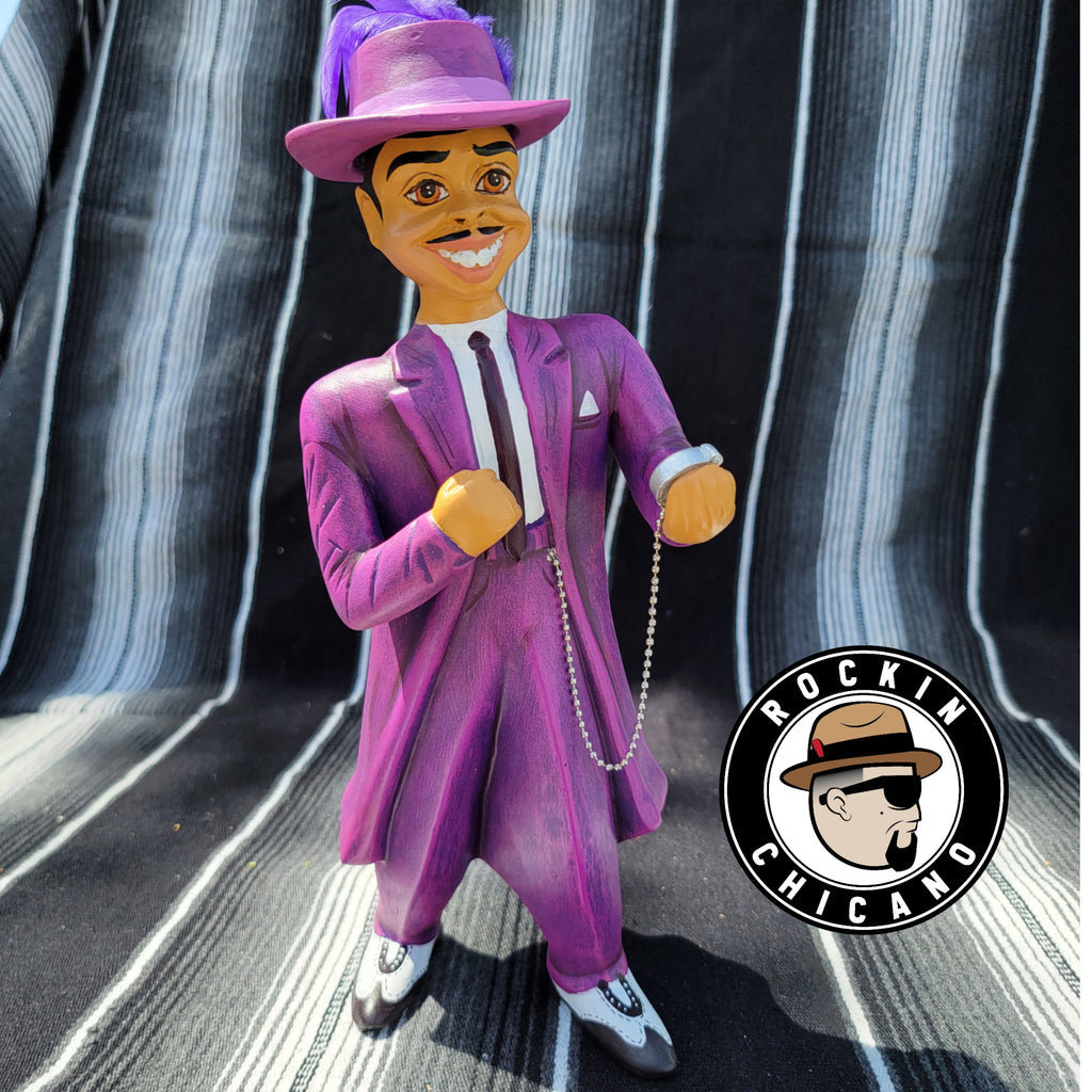 Tin-Tan Ceramic Figurine - Purple