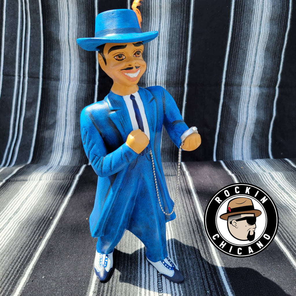 Tin-Tan Ceramic Figurine - Blue