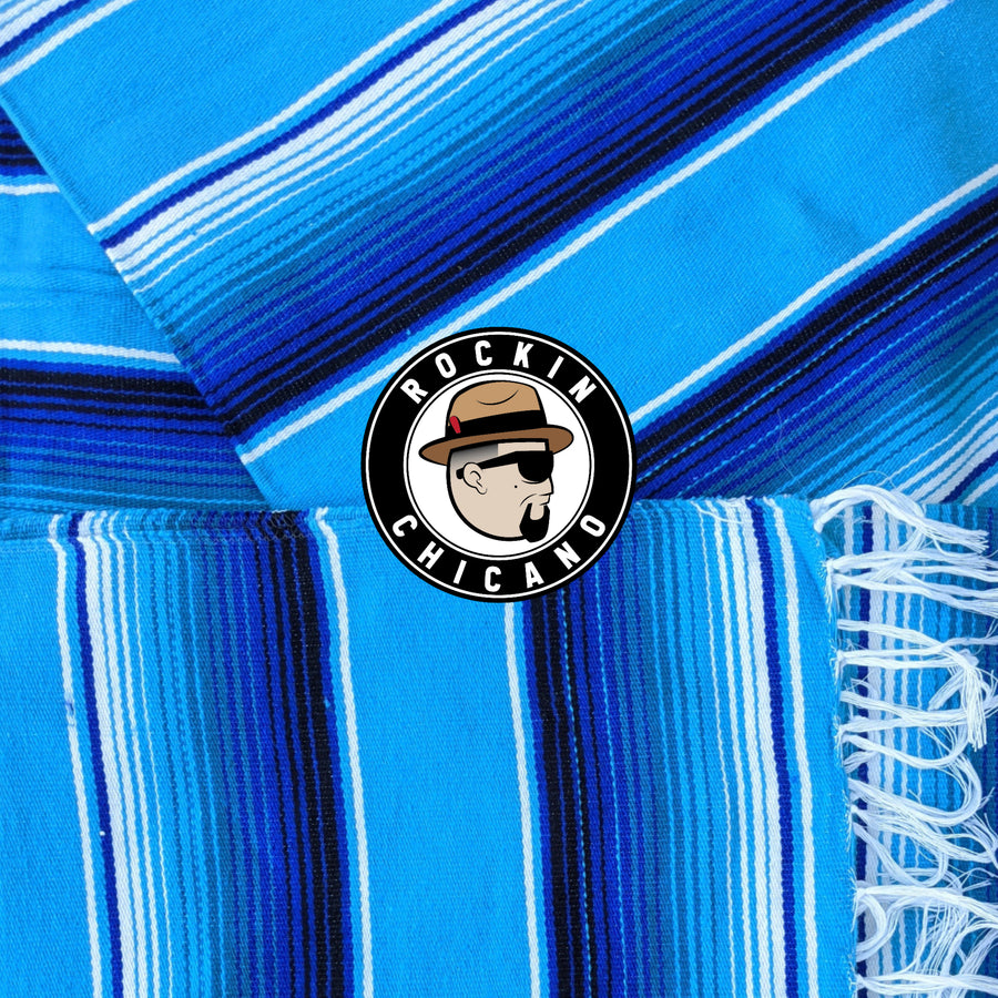 Baby Blue Sarape Rockin Chicano