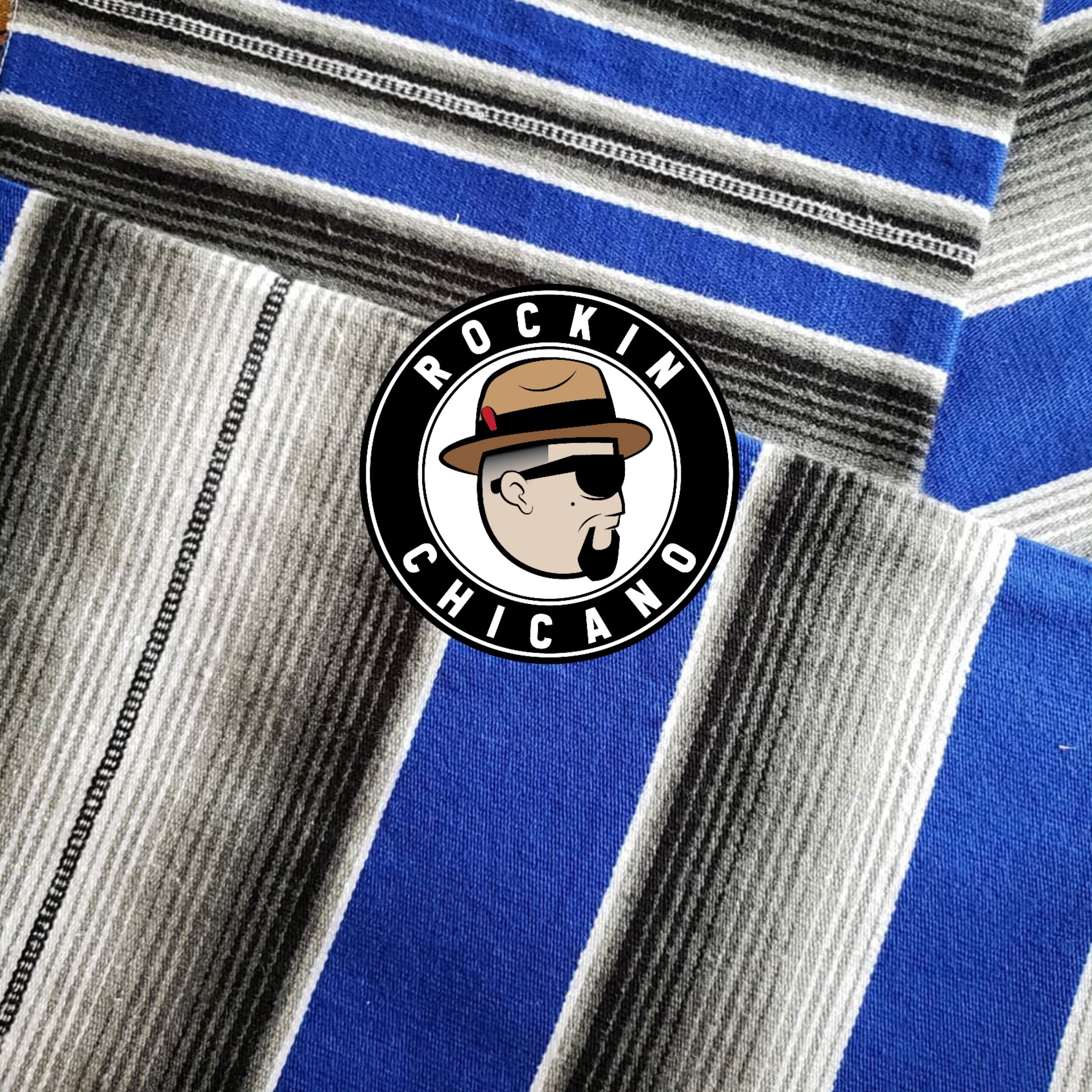 Los Angeles (Blue) Sarape – Rockin Chicano