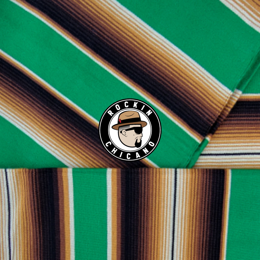 Green Brown Handmade Sarape