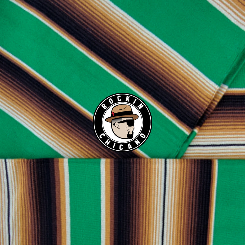Green Brown Handmade Sarape