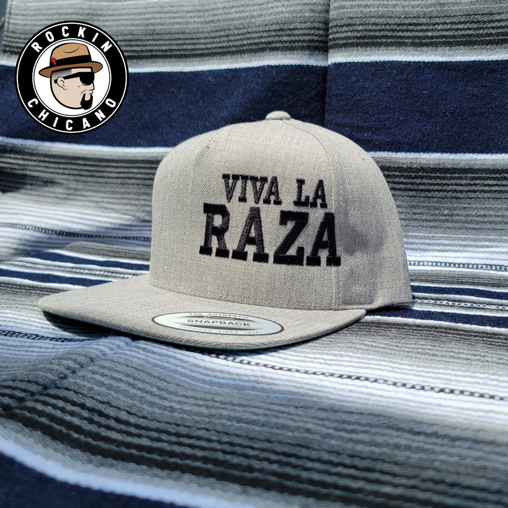 Viva La Raza in light gray Snapback hat