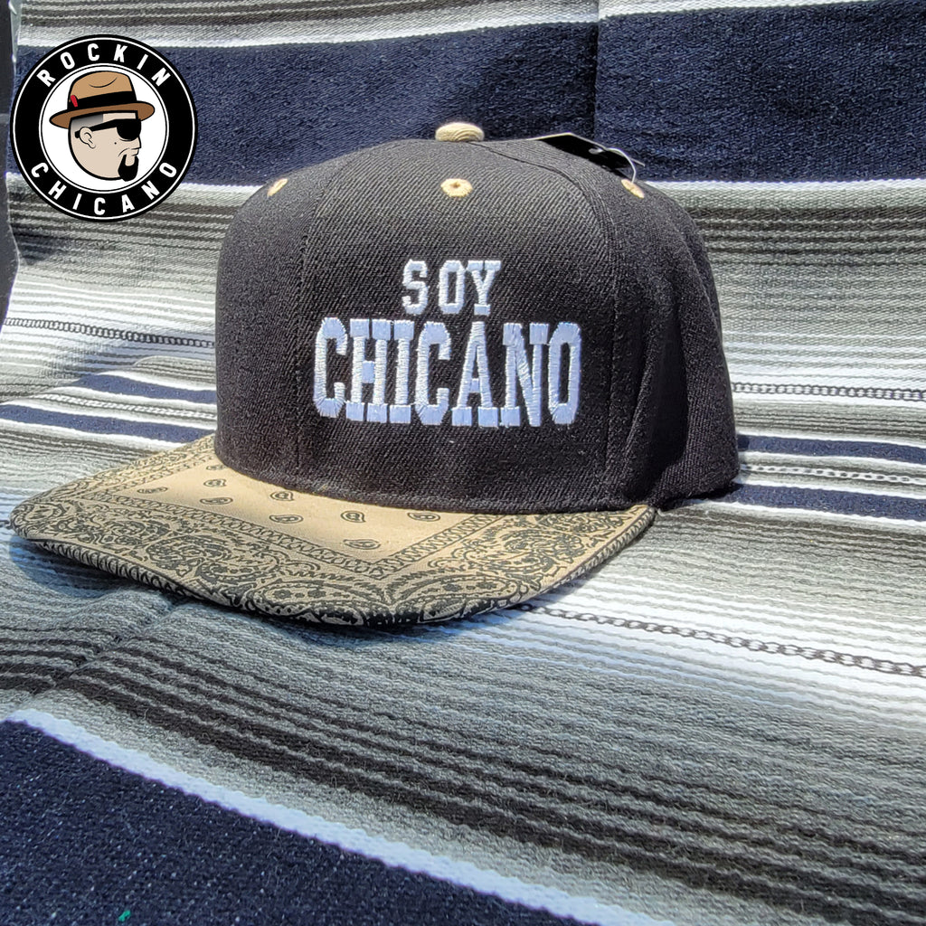 Soy Chicano in Khaki color Bandana Snapback hat