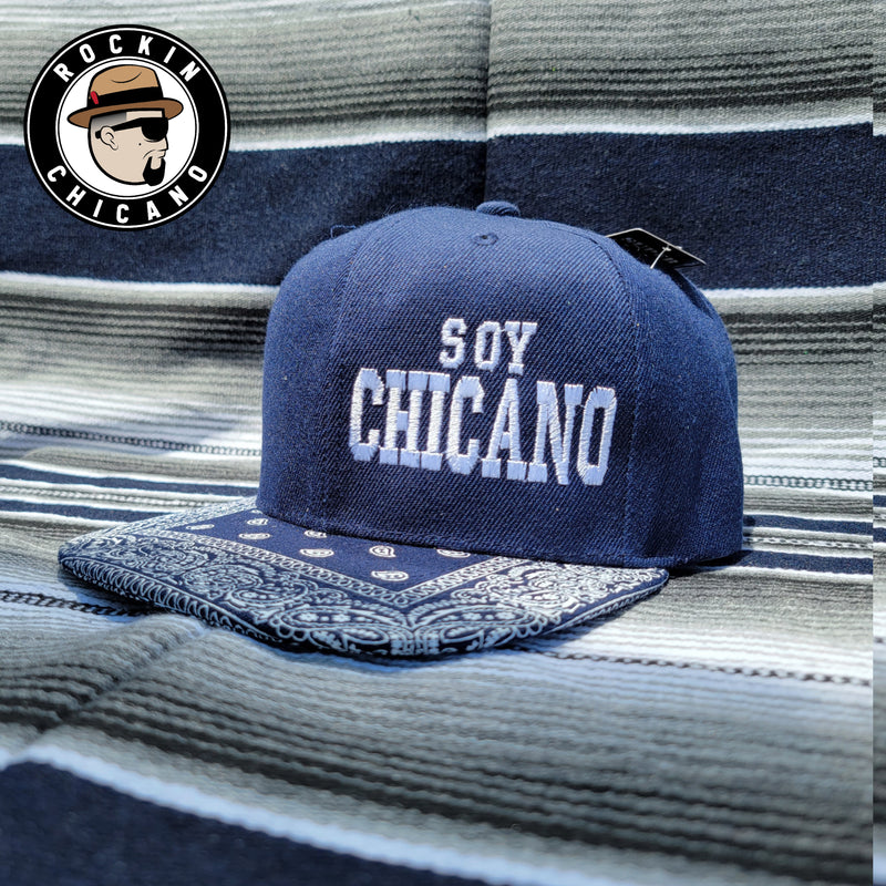 Soy Chicano in Blue color Bandana Snapback hat
