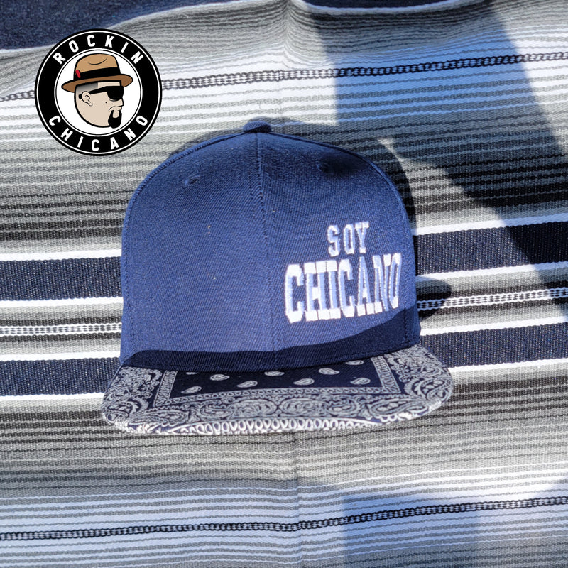 Soy Chicano in Blue color Bandana Snapback hat