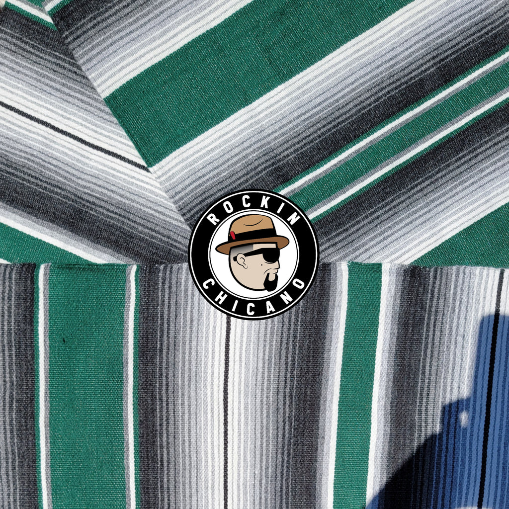 Green with black & Gray Sarape