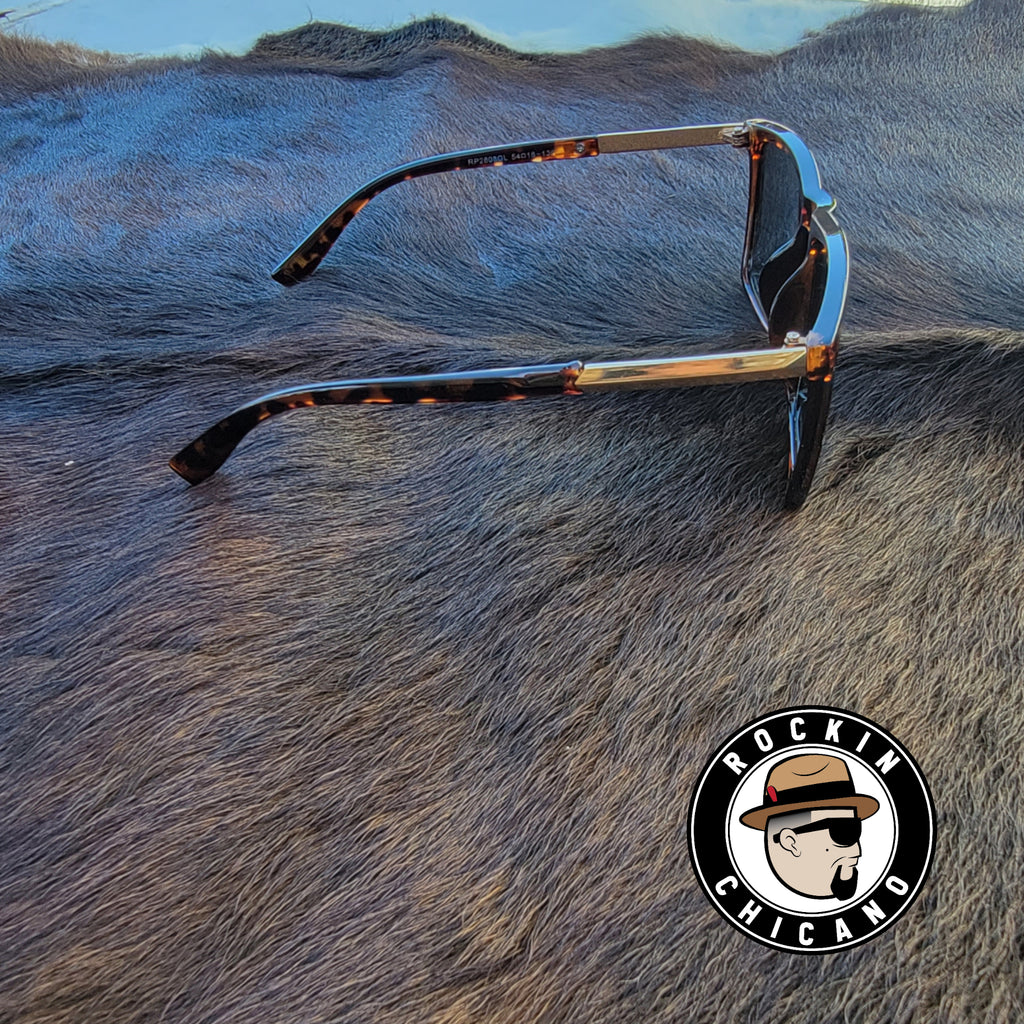 Square sunglasses in Brown gradient