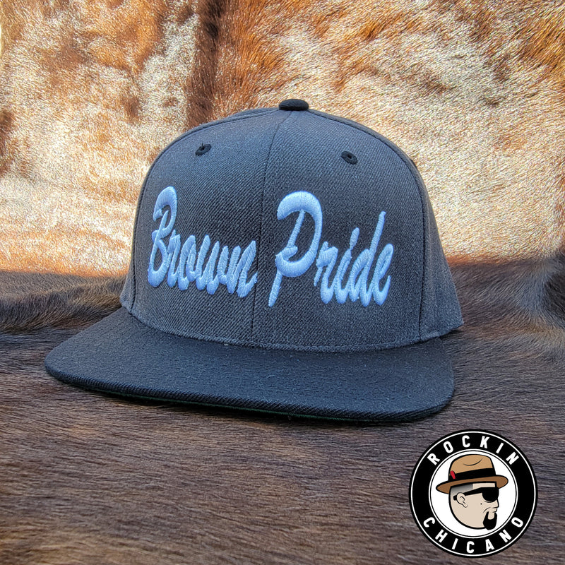 Brown Pride in Dark Gray and Black Snapback hat