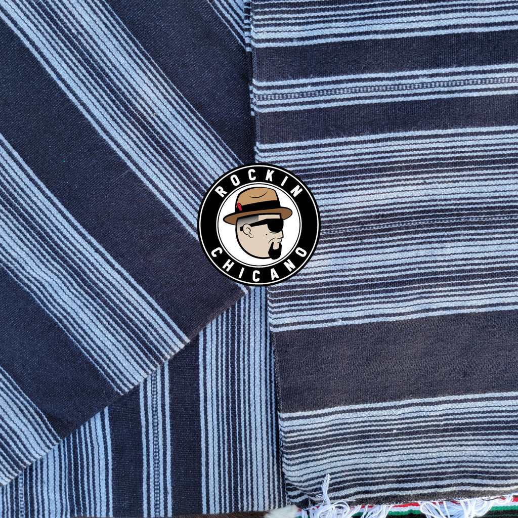 Black & Gray Sarape Small Stripes