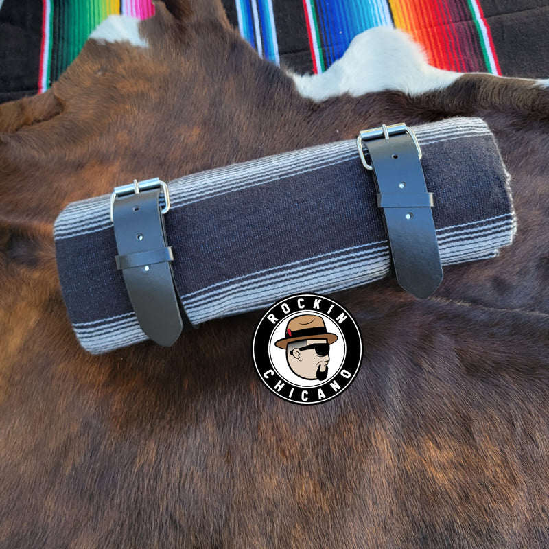 Black And Gray small Stripes Sarape Roll