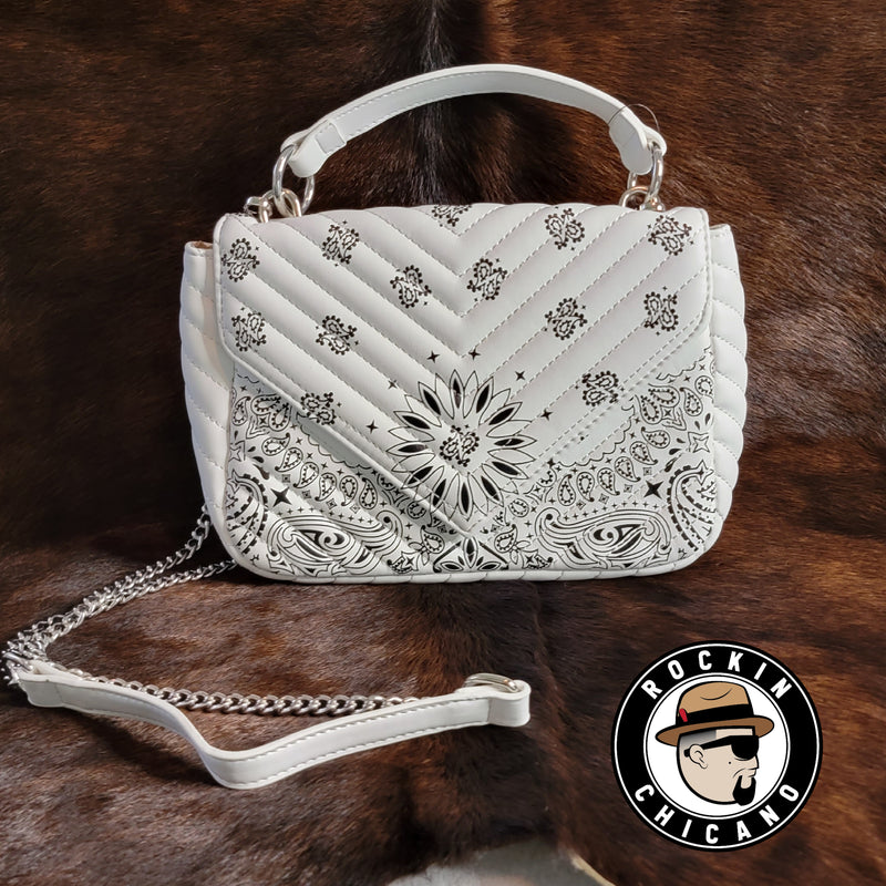 Bandana Envelope Clutch bag in White