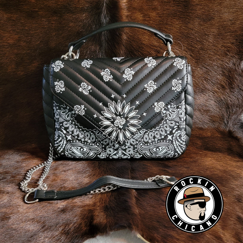 Bandana Envelope Clutch bag in Black