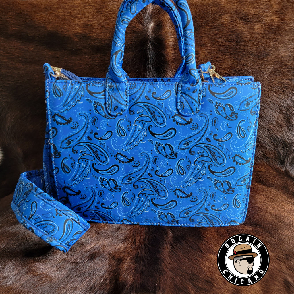 Bandana Medium Handbag in Blue