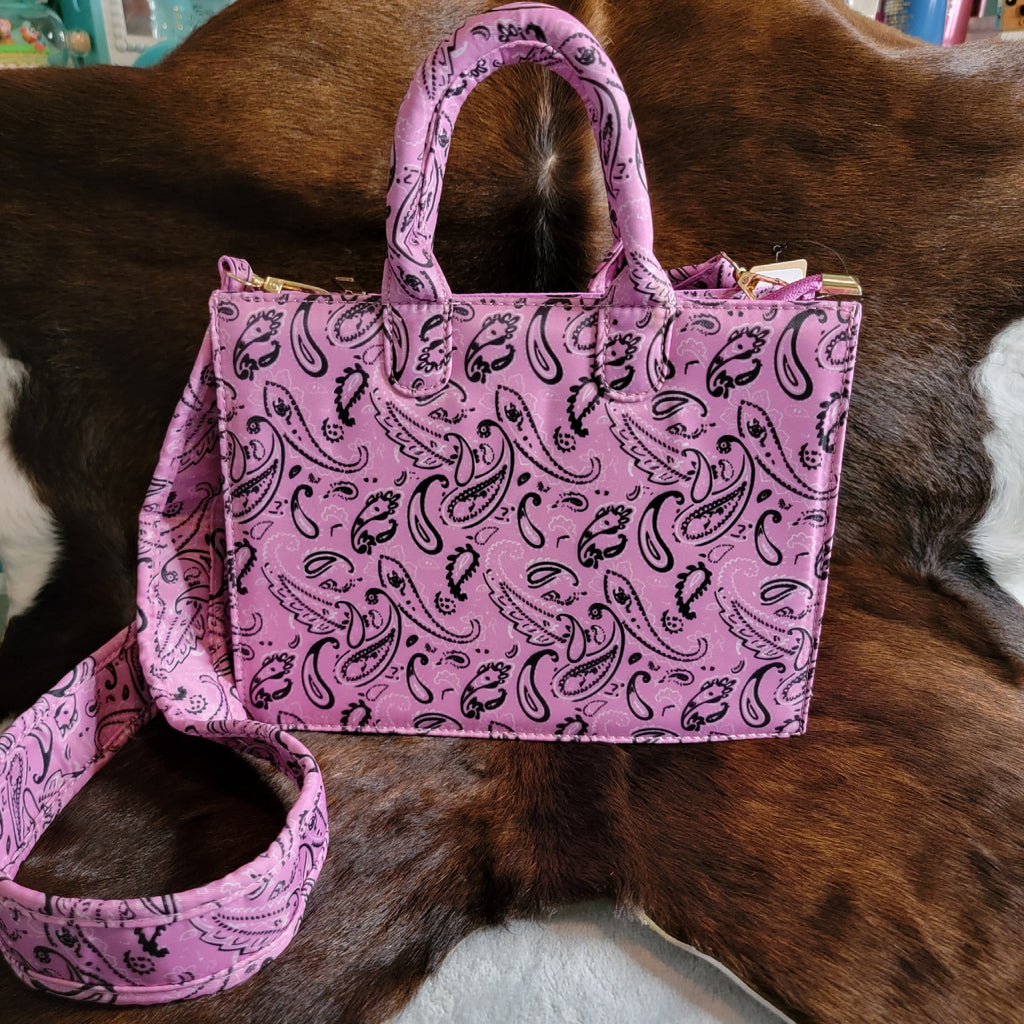 Bandana Medium Handbag in Pink