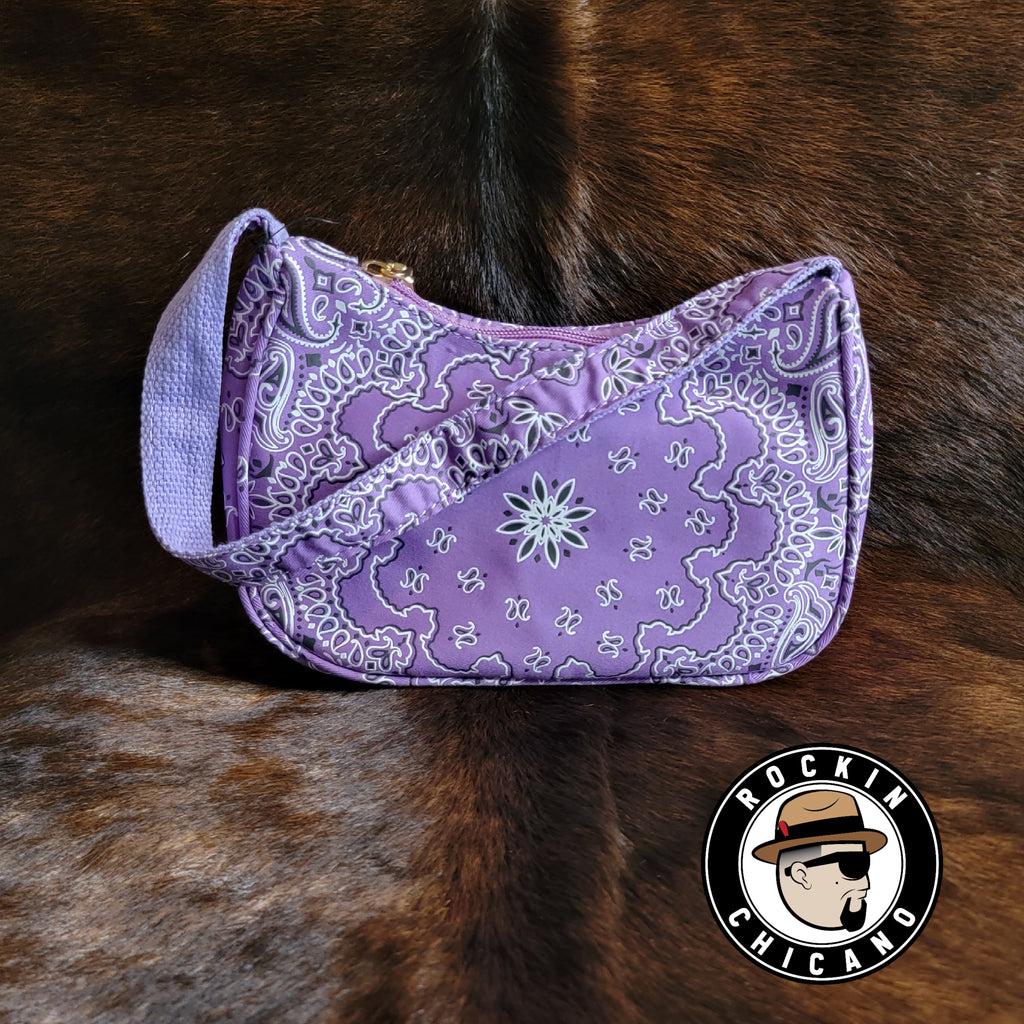 Bandana small Shoulder Bag in Lavender