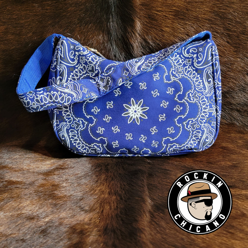 Bandana small Shoulder Bag in Blue