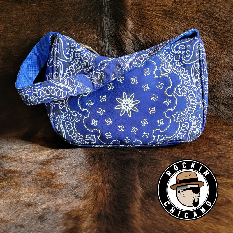 Bandana small Shoulder Bag in Blue
