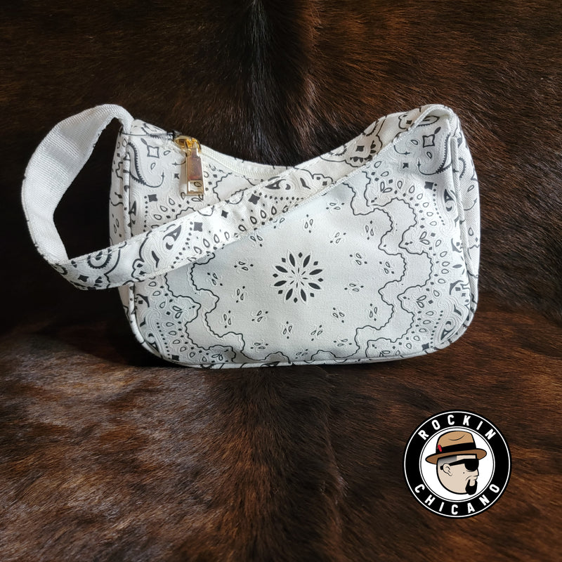 Bandana small Shoulder Bag in White