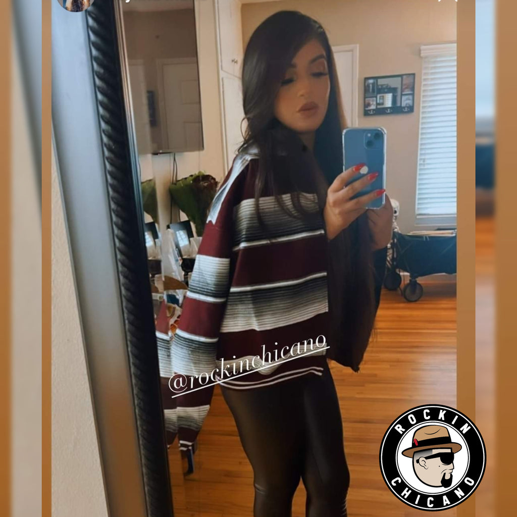 Burgundy Sarape Jacket